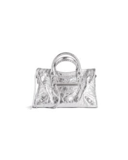 Balenciaga Sac Le City Petit en Argent