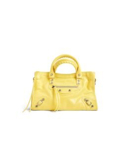 Balenciaga Sac Le City Petit en Jaune
