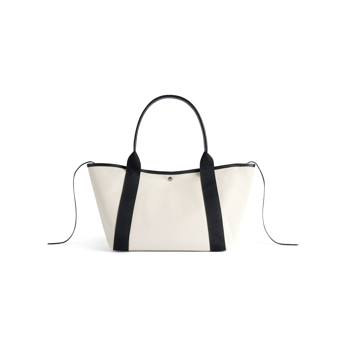 Balenciaga Sac Cabas Biarritz Moyen pour Femme en Naturel/noir