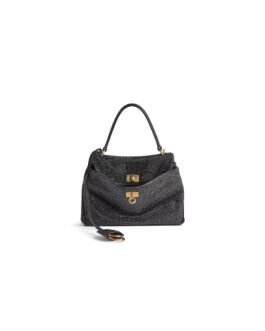 Balenciaga Sac À Main Rodeo Mini Avec Strass pour Femme en Noir