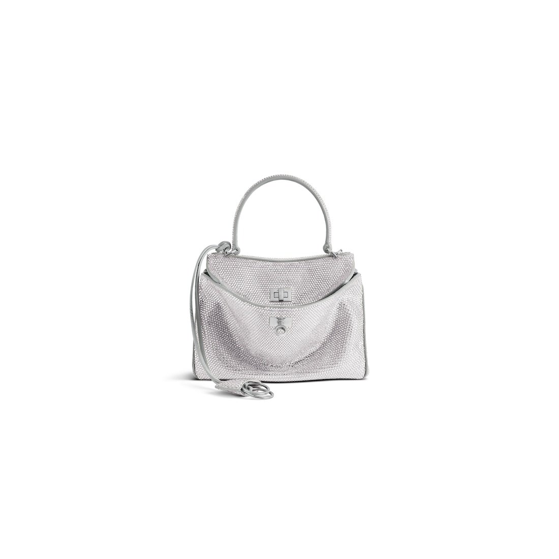 Balenciaga Sac À Main Rodeo Mini Avec Strass pour Femme en Gris Fumée