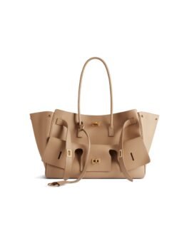 Balenciaga Sac Carry All Bel Air Moyen pour Femme en Latte