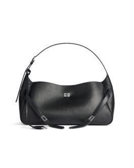 Balenciaga Sac Porté Épaule Bel Air Moyen en Noir