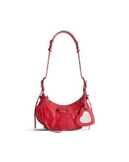 Balenciaga Sac Porté Épaule Le Cagole Xs en Rouge
