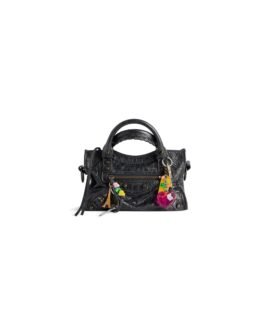 Balenciaga Sac Le City Mini Avec Charms pour Femme en Noir