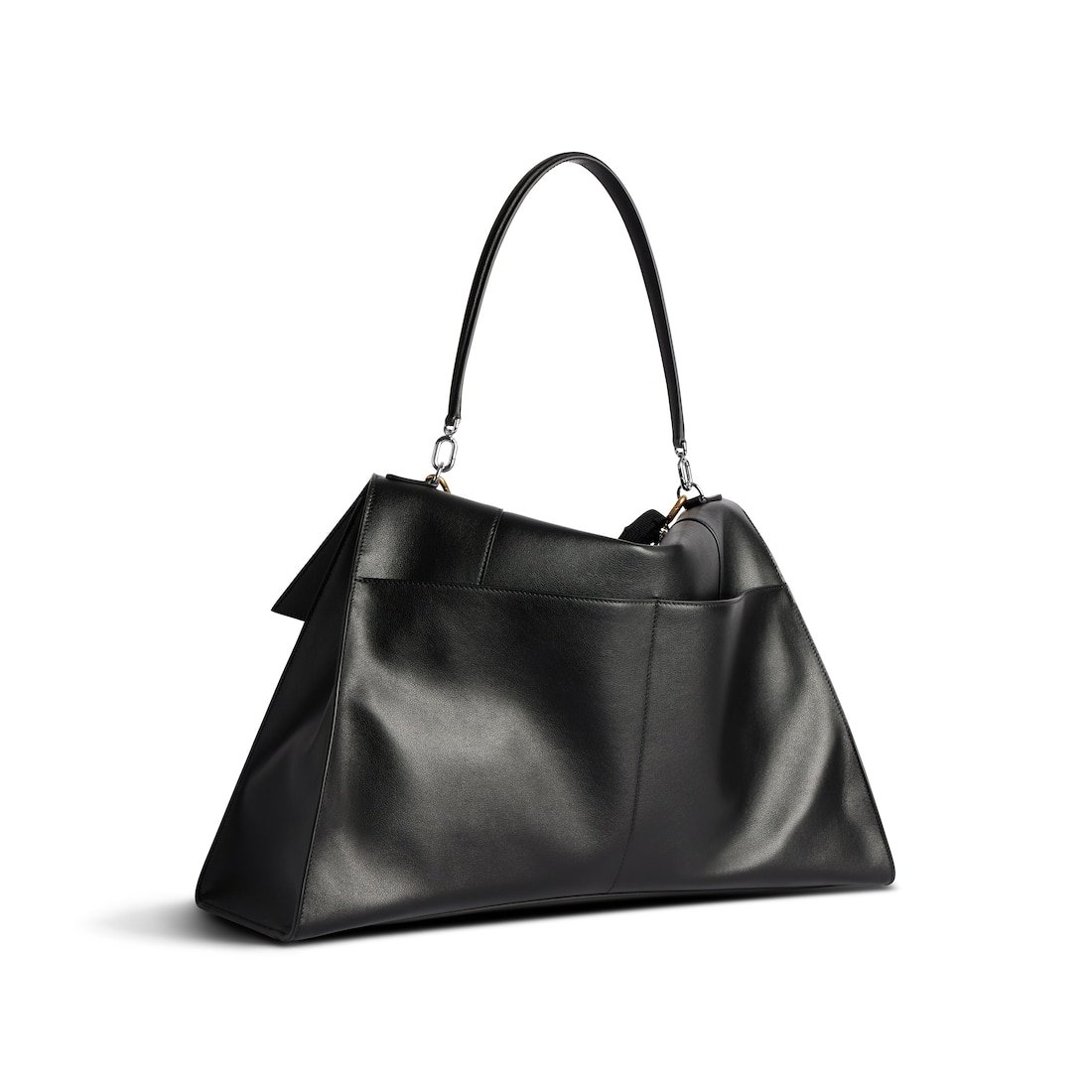 Balenciaga Sac À Main Hourglass Soft Grand pour Femme en Noir