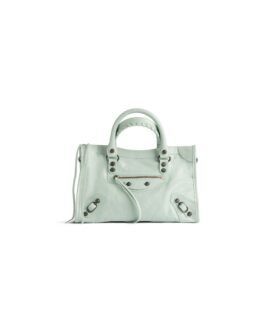 Balenciaga Sac Le City Petit en Vert Minéral