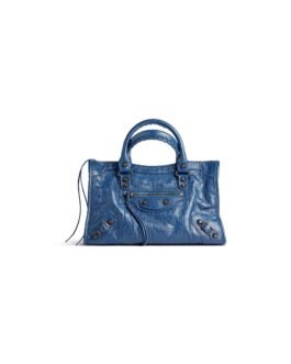 Balenciaga Sac Le City Petit en Bleu Minéral