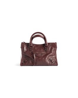 Balenciaga Sac Le City Petit en Bordeaux Foncé