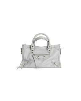 Balenciaga Sac Le City Petit en Gris Clair