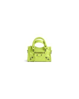 Balenciaga Sac Le City Nano en Vert Pomme