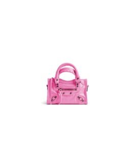 Balenciaga Sac Le City Nano en Rose Brillant