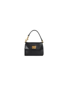 Balenciaga Sac à main Balanciaga en cuir noir avec fermoir doré – Élégance intemporelle luxe