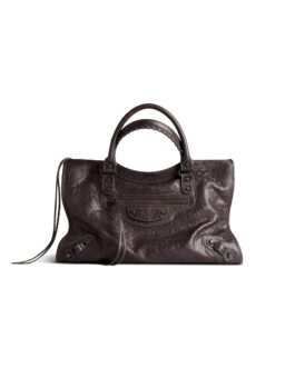 Balenciaga Sac Le City Moyen pour Femme en Espresso