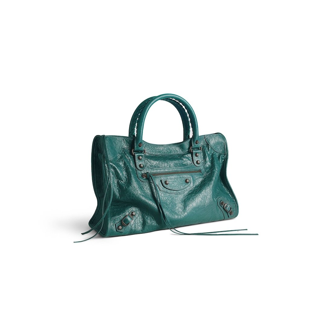 Balenciaga Sac Le City Moyen pour Femme en Émeraude Foncé