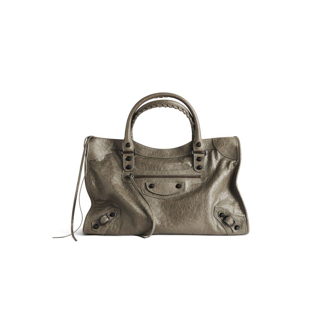 Balenciaga Sac Le City Moyen pour Femme en Vert Militaire