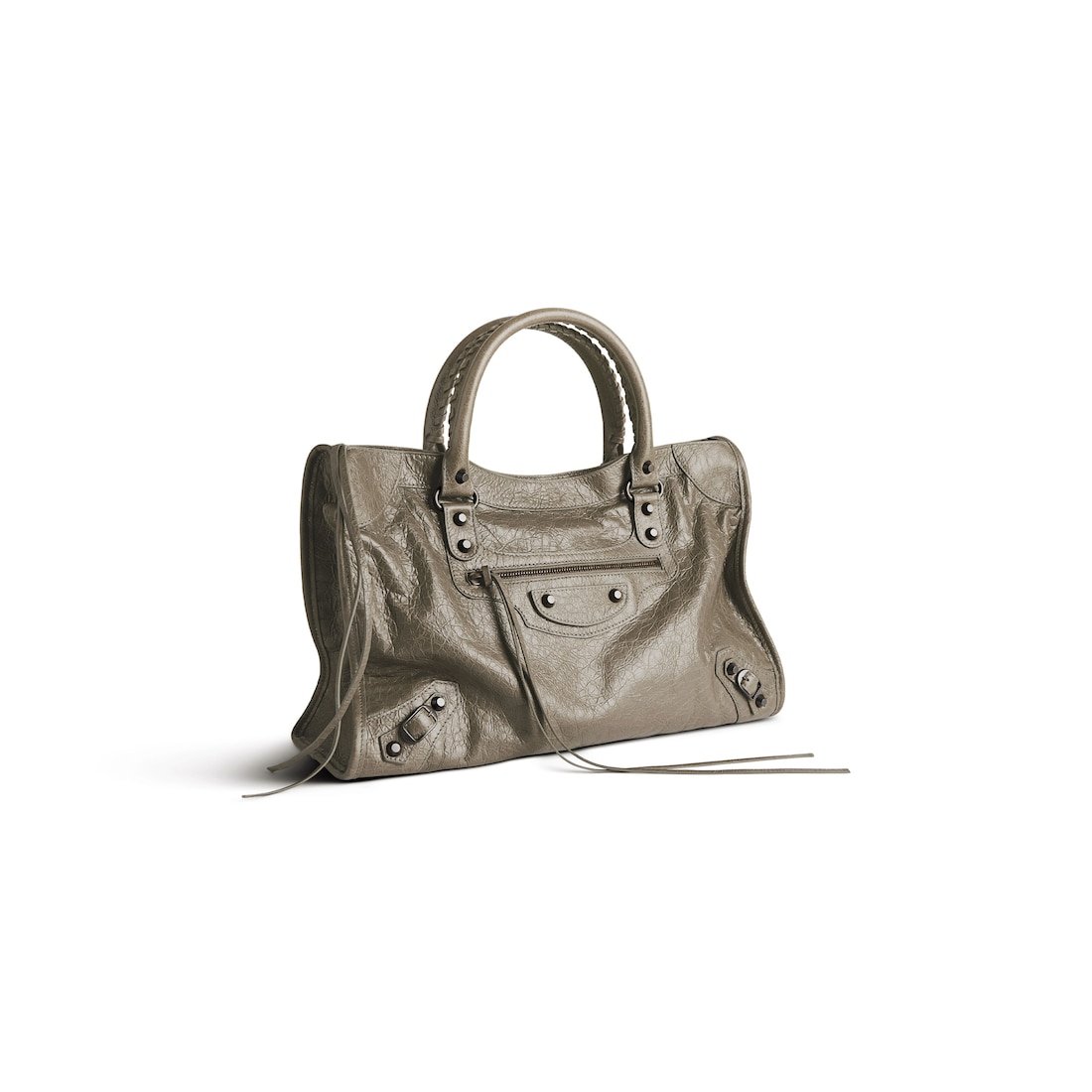Balenciaga Sac Le City Moyen pour Femme en Vert Militaire