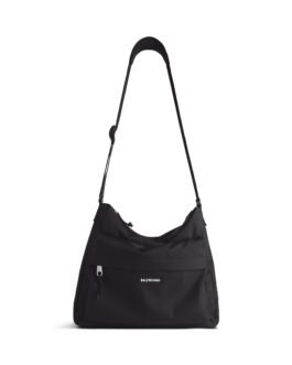 Balenciaga Sac Messenger Hobo Explorer pour Homme en Noir