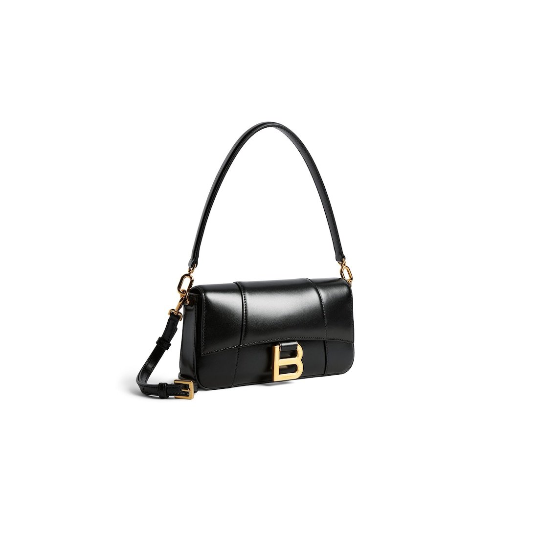 Balenciaga Sac Sling Hourglass Petit pour Femme en Noir