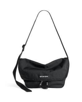 Balenciaga Sac Messenger À Rabat Explorer Petit pour Homme en Noir