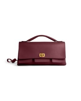 Balenciaga Pochette À Bandoulière Bel Air Petit en Bordeaux Foncé