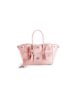 Balenciaga Sac Carry All Bel Air Mini pour Femme en Rose Suédé