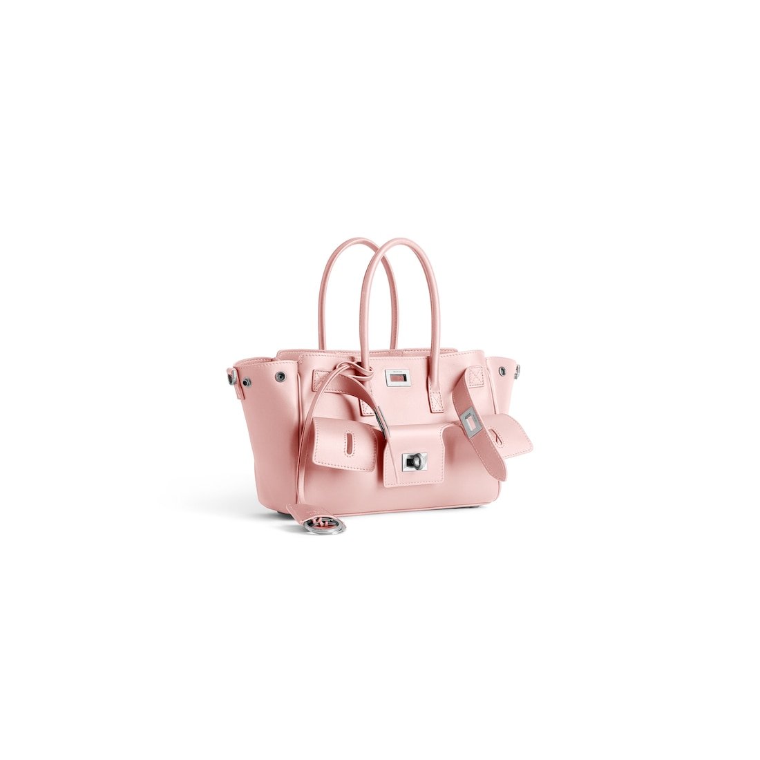 Balenciaga Sac Carry All Bel Air Mini pour Femme en Rose Suédé