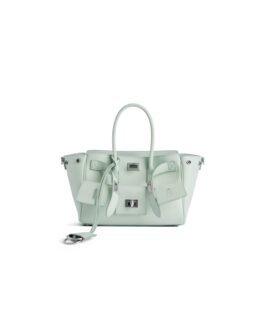 Balenciaga Sac Carry All Bel Air Mini en Vert Minéral