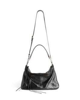 Balenciaga Le City Moto Moyen pour Homme en Noir