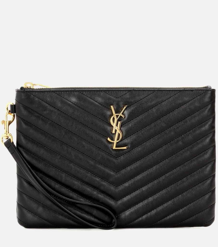 Pochette Cassandre en cuir matelassé