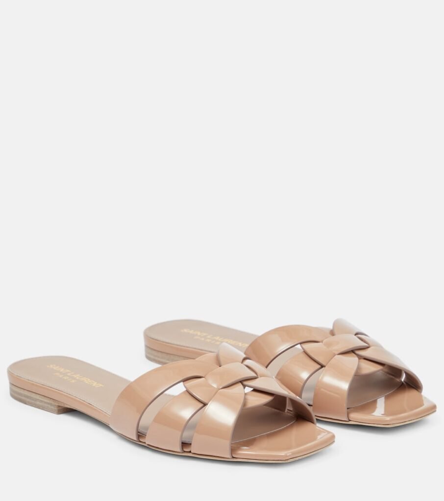 Mules Tribute en cuir verni