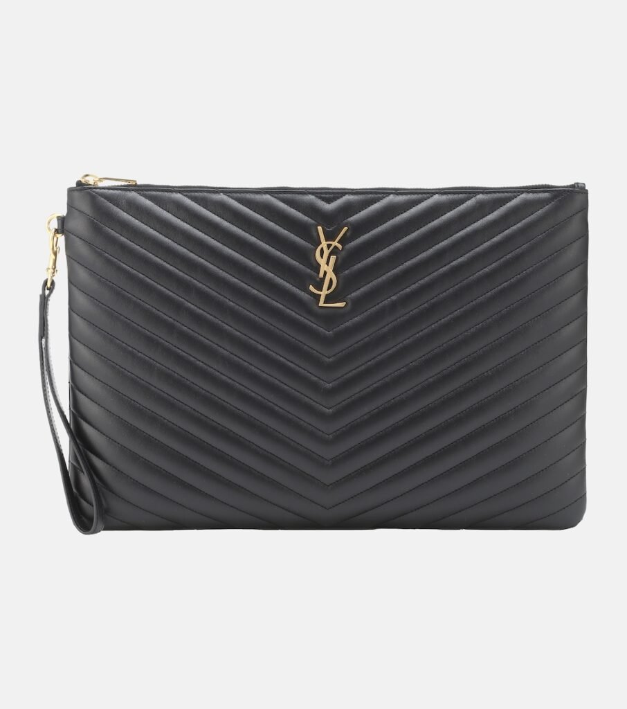 Pochette Cassandre en cuir matelassé