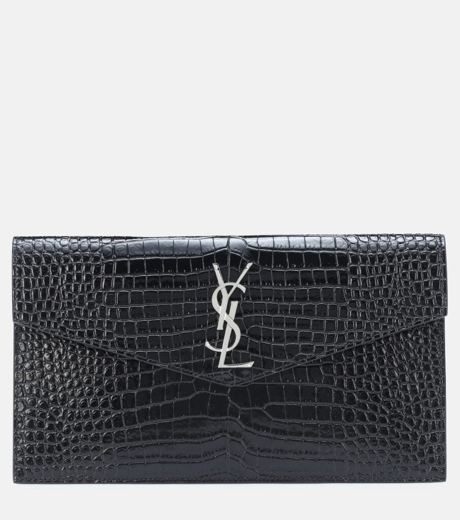 Pochette Uptown en cuir embossé