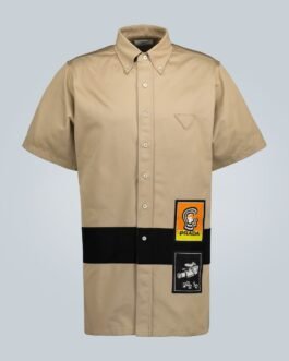 Chemise chino à manches courtes