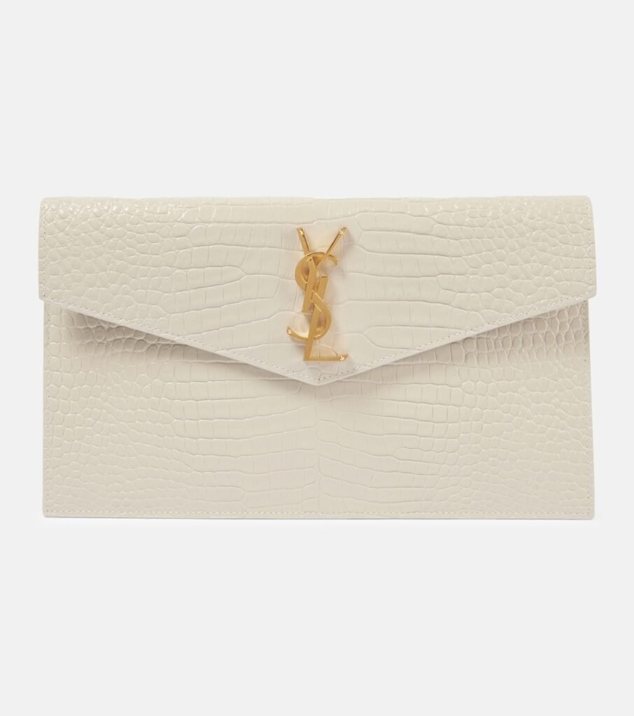 Pochette Uptown en cuir embossé