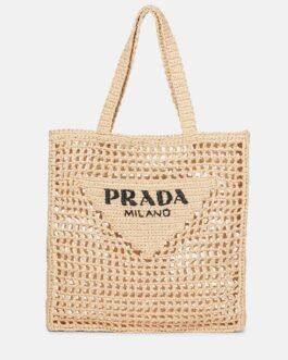 Cabas Small en raphia à logo