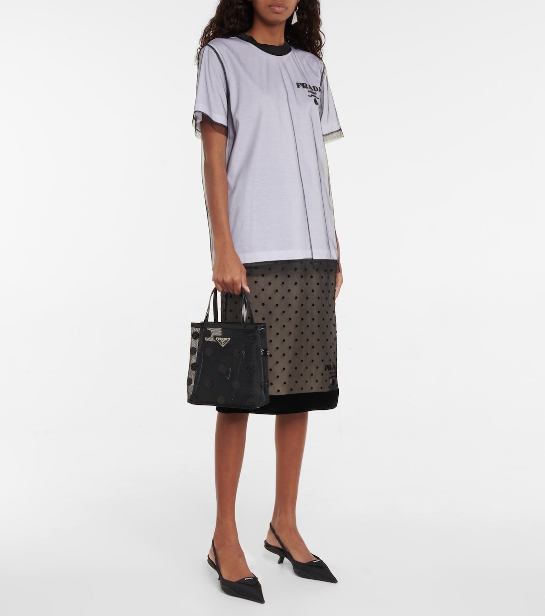 Cabas en résille et cuir à sequins – Image 5