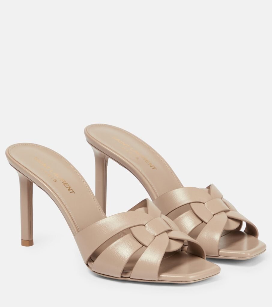 Mules Tribute 85 en cuir