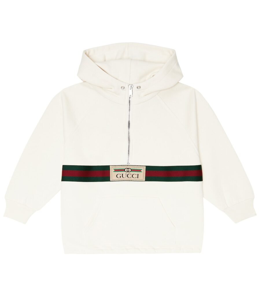 Sweat-shirt à capuche en coton