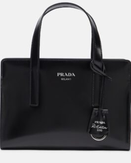 Sac en cuir verni à logo