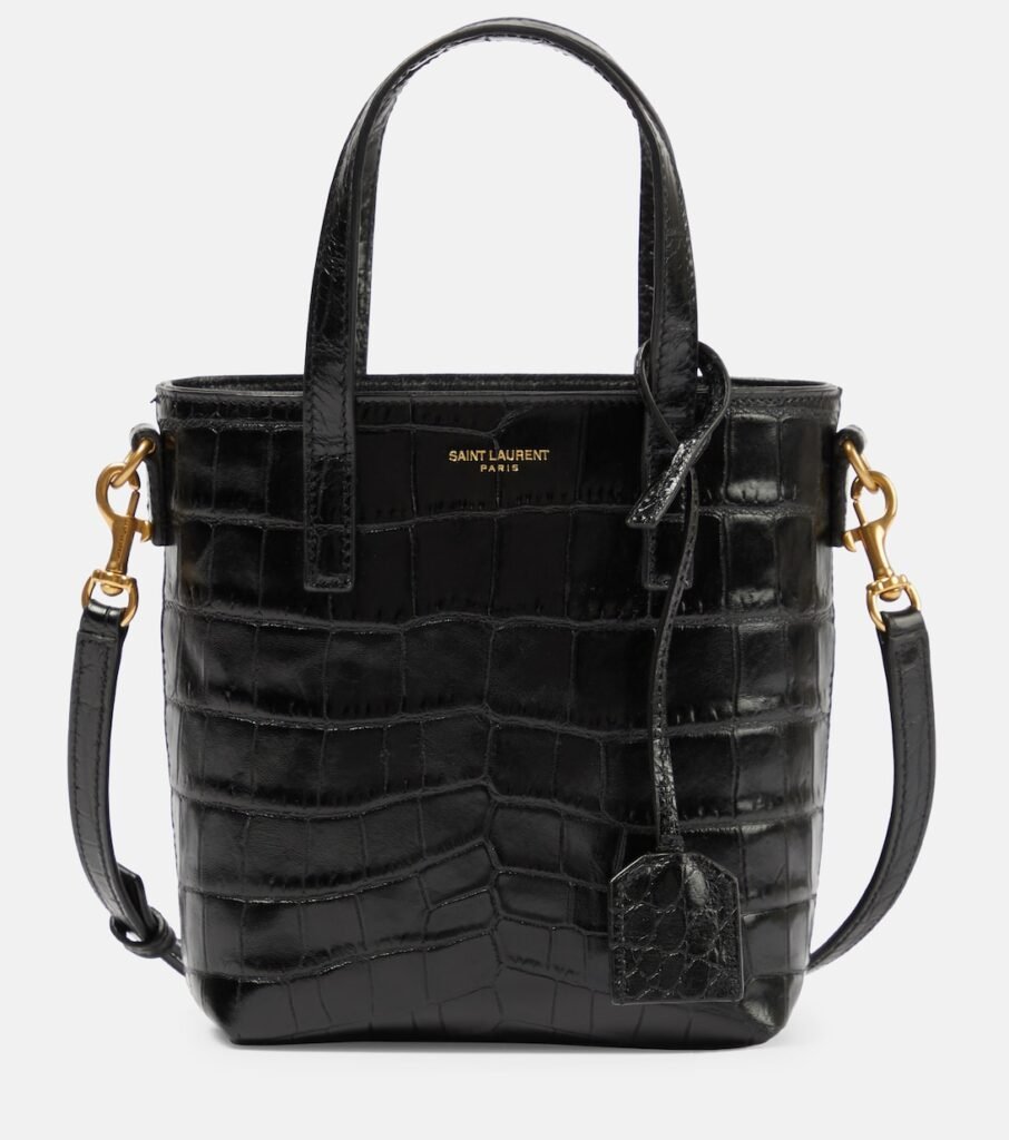Sac Toy Shopping N/S en cuir embossé
