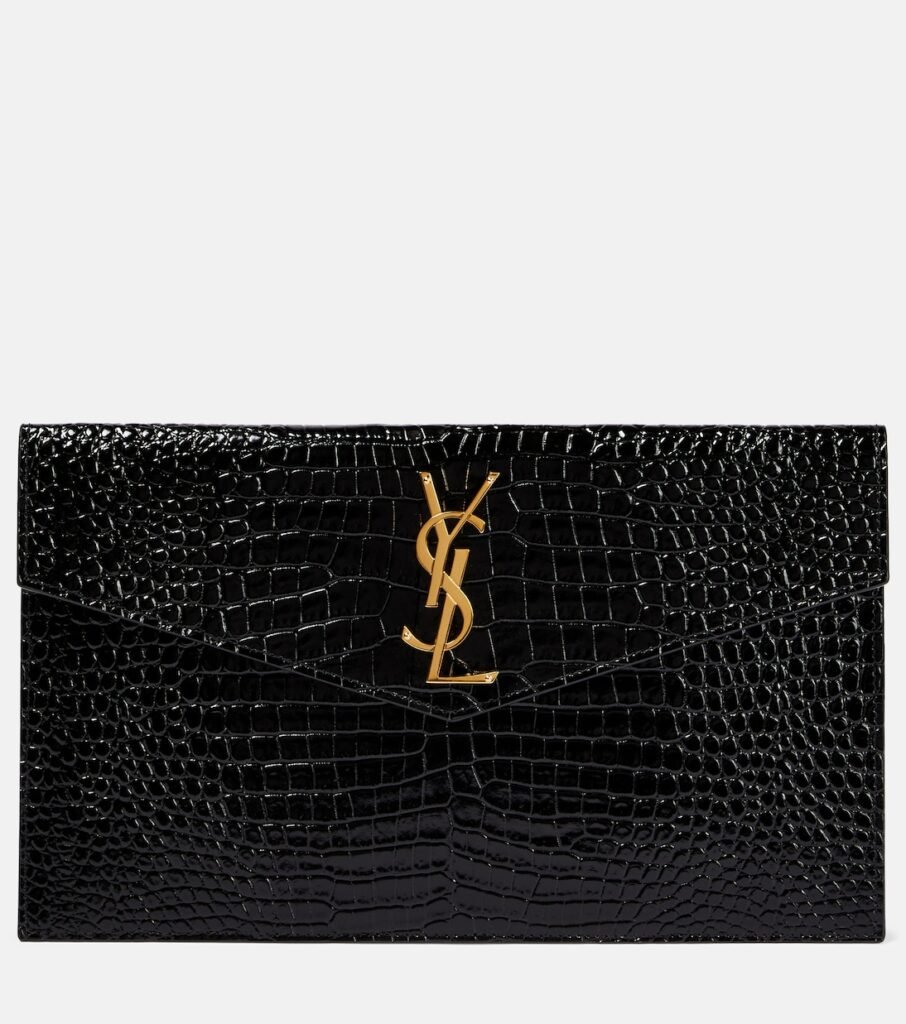 Pochette Uptown en cuir verni