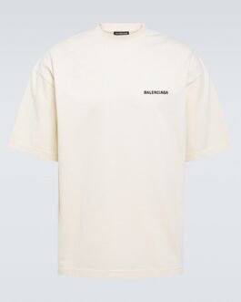 T-shirt en coton mélangé à logo