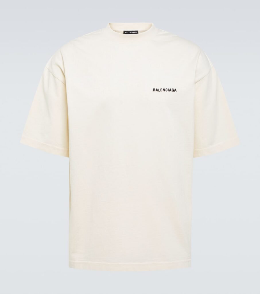 T-shirt en coton mélangé à logo