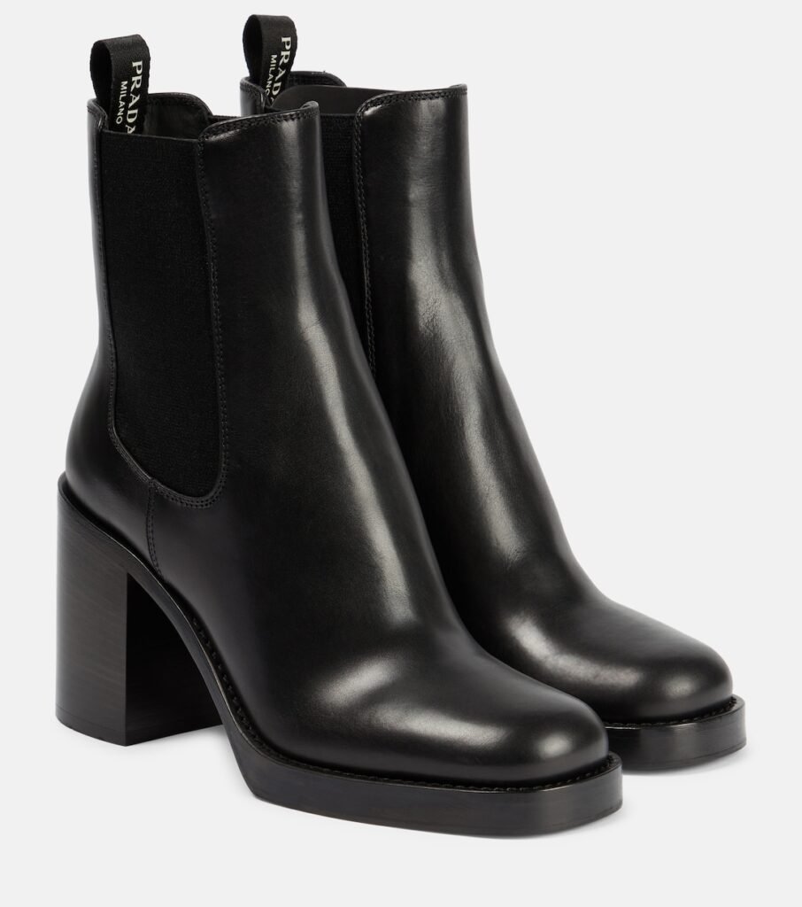 Bottines en cuir