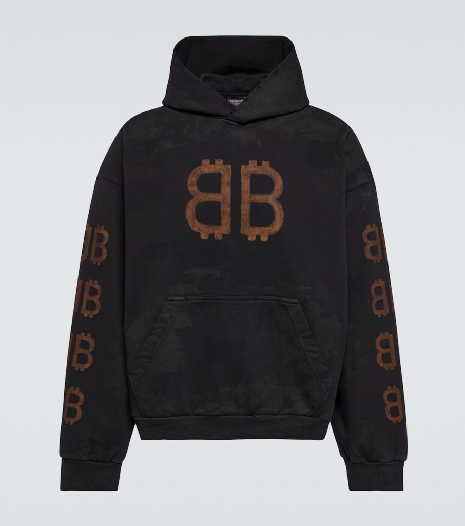 Sweat-shirt à capuche Crypto en coton