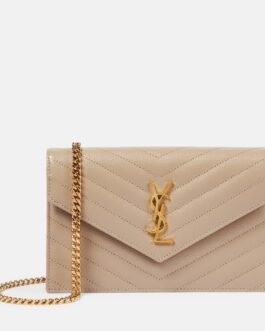 Portefeuille à chaîne Cassandre en cuir