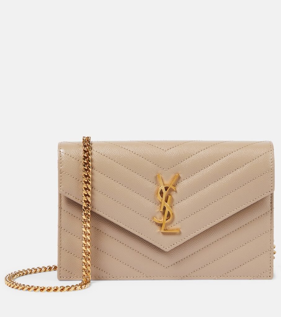 Portefeuille à chaîne Cassandre en cuir