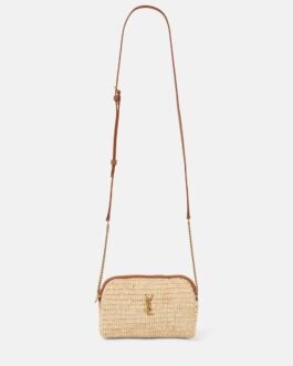 Sac Gaby en raphia et cuir