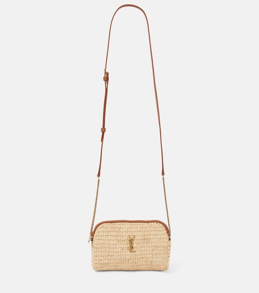 Sac Gaby en raphia et cuir